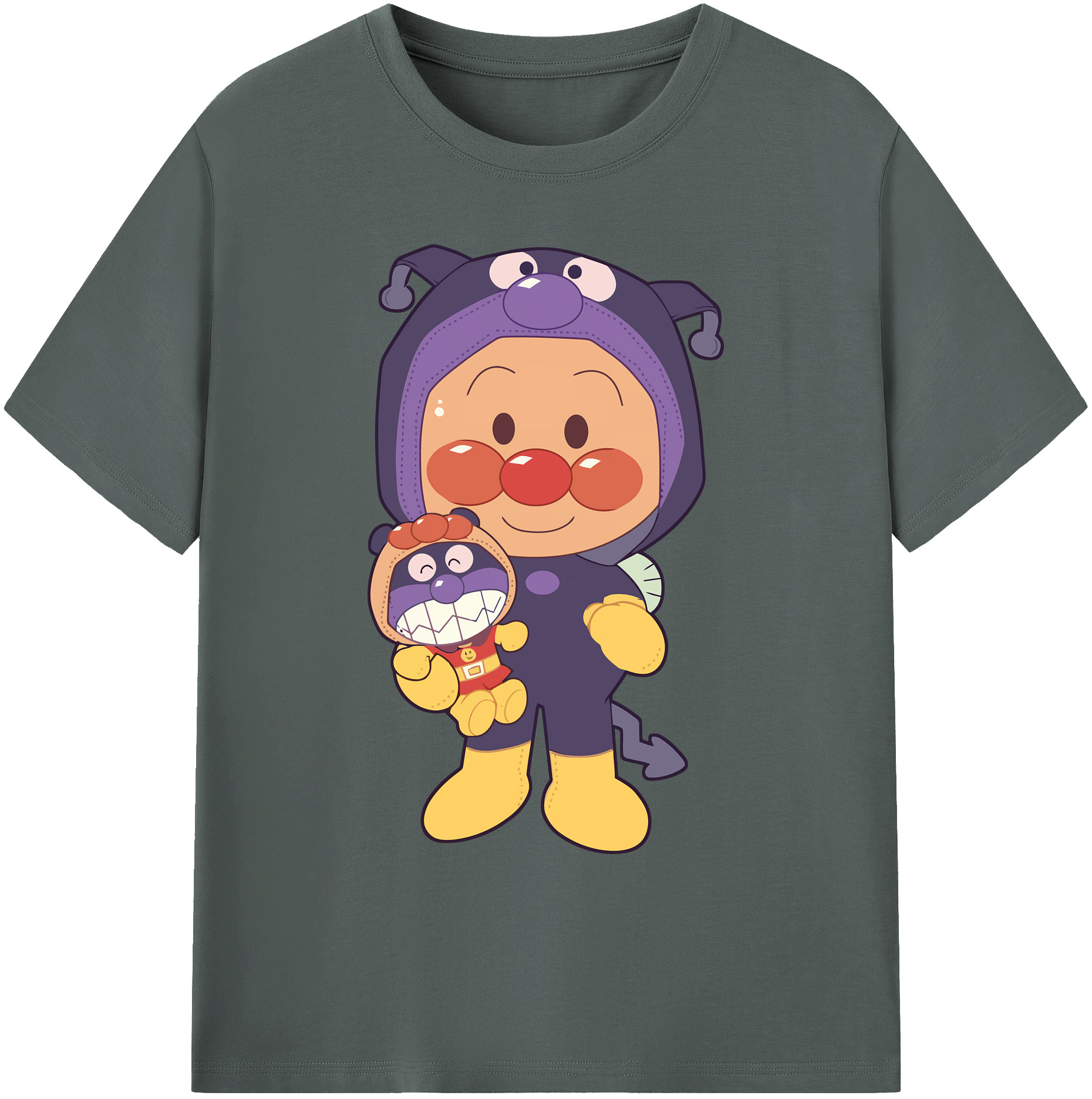 （画像用） アンパンマン Anpanman 綿100％ メンズ半袖Tシャツ｜肌触りやわらか＆通気性